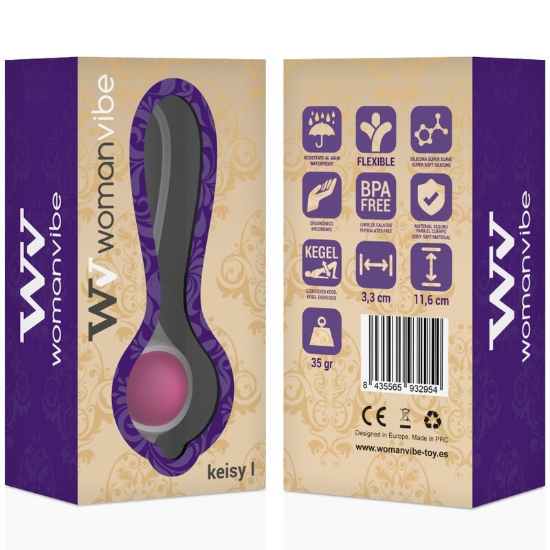 WOMANVIBE - KEISY I BALL GEISHA SILICONE - ROSA - WOMANVIBE | Lingerie Harness Boutique