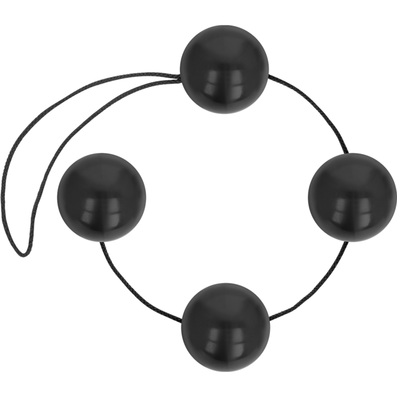 OHMAMA - SFERE ANAL CINESI NERE 170 GR - OHMAMA ANAL | Lingerie Harness Boutique