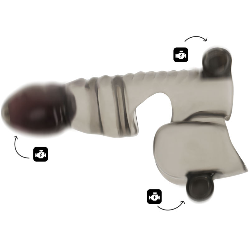 OHMAMA - GUAINA PER PENE E TESTICOLI 3 MOTORI - OHMAMA | Lingerie Harness Boutique