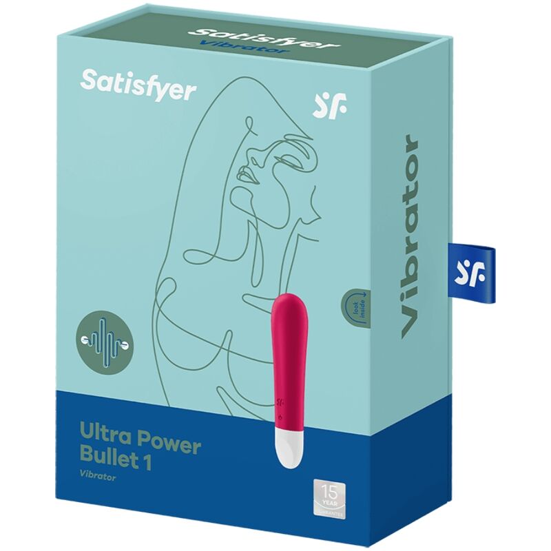 SATISFYER - BULLET ULTRA POWER 1 ROSSO - SATISFYER VIBRATOR | Lingerie Harness Boutique