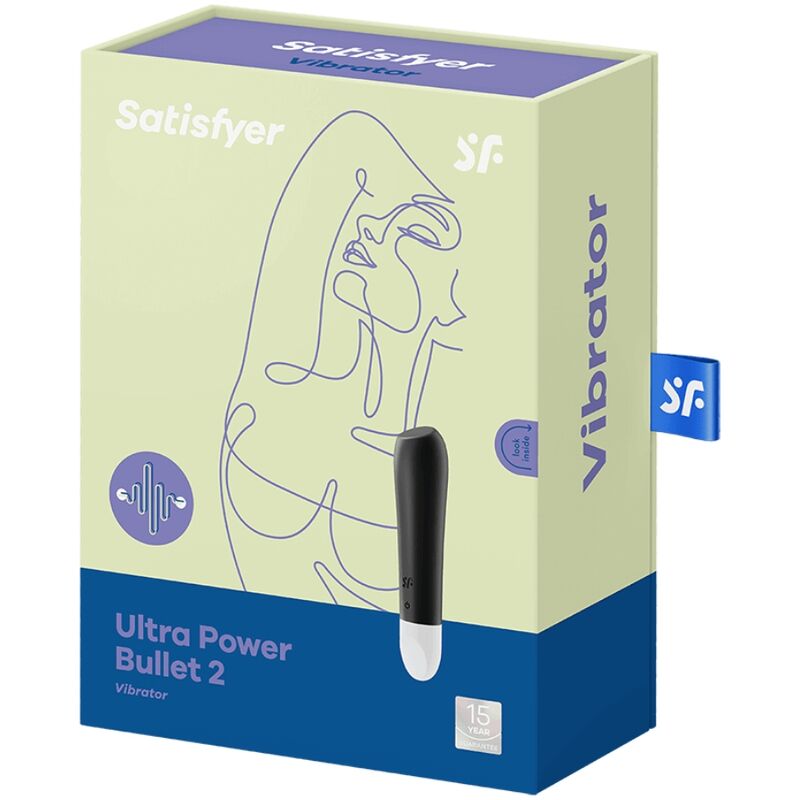 SATISFYER - ULTRA POWER BULLET 2 NERO - SATISFYER VIBRATOR | Lingerie Harness Boutique