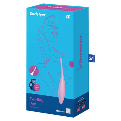 SATISFYER - PINK TWIRLING JOY CLIT TIP VIBRATOR