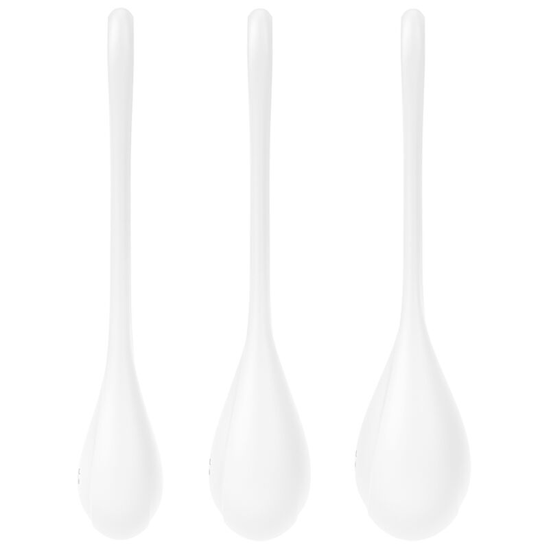 SATISFYER - SET DA ALLENAMENTO YONI POWER 1 BIANCO - SATISFYER BALLS | Lingerie Harness Boutique