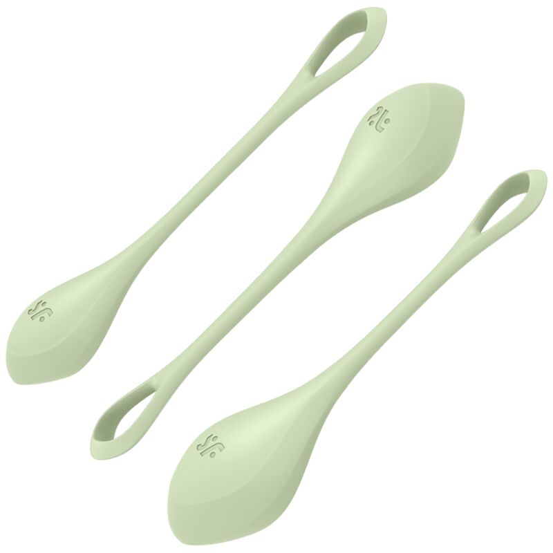 SATISFYER - SET DA ALLENAMENTO YONI POWER 2 VERDE - SATISFYER BALLS | Lingerie Harness Boutique