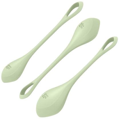 SATISFYER - SET DA ALLENAMENTO YONI POWER 2 VERDE - SATISFYER BALLS | Lingerie Harness Boutique