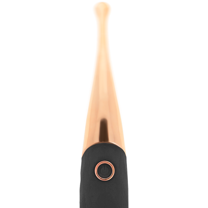 OHMAMA - RECHARGEABLE CLITORAL STIMULATOR 36 MODES BLACK-ROSE GOLD