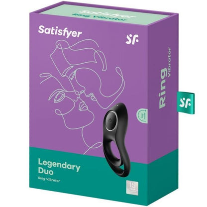 SATISFYER - VIBRATORE AD ANELLO DUO LEGGENDARIO NERO - SATISFYER RING | Lingerie Harness Boutique