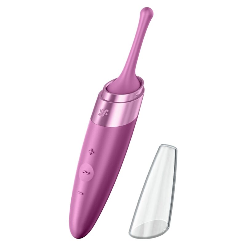 SATISFYER - VIBRATORE CON PUNTA CLIT TWIRLING DELIGHT VIOLA - SATISFYER VIBRATOR | Lingerie Harness Boutique