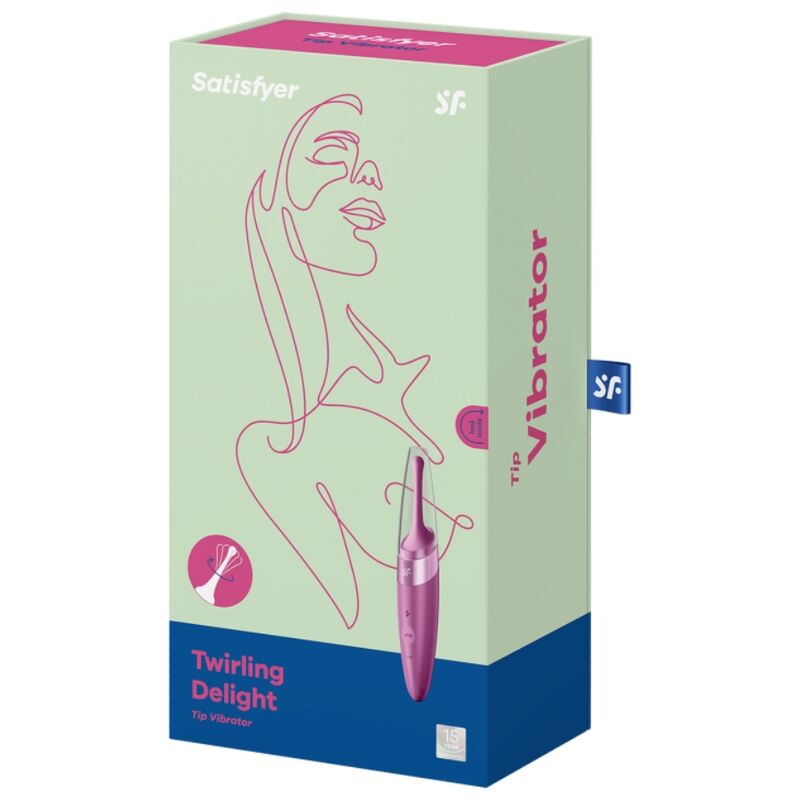 SATISFYER - VIBRATORE CON PUNTA CLIT TWIRLING DELIGHT VIOLA - SATISFYER VIBRATOR | Lingerie Harness Boutique