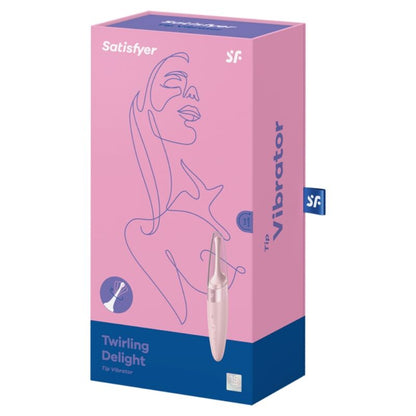 SATISFYER - VIBRATORE TWIRLING DELIGHT CLIT TIP ROSA - SATISFYER VIBRATOR | Lingerie Harness Boutique