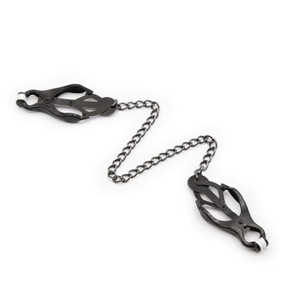 OHMAMA FETISH - Pinze per capezzoli giapponesi con catena nera - OHMAMA FETISH | Lingerie Harness Boutique