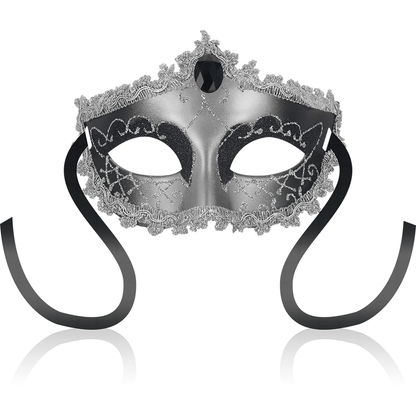 OHMAMA - MASCHERE MASCHERA NERA DIAMOND GRIGIA - OHMAMA MASKS | Lingerie Harness Boutique