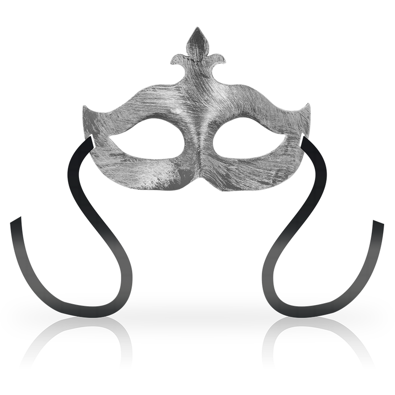 OHMAMA - MASCHERE MASCHERA FIORE DE LIS ARGENTO - OHMAMA MASKS | Lingerie Harness Boutique