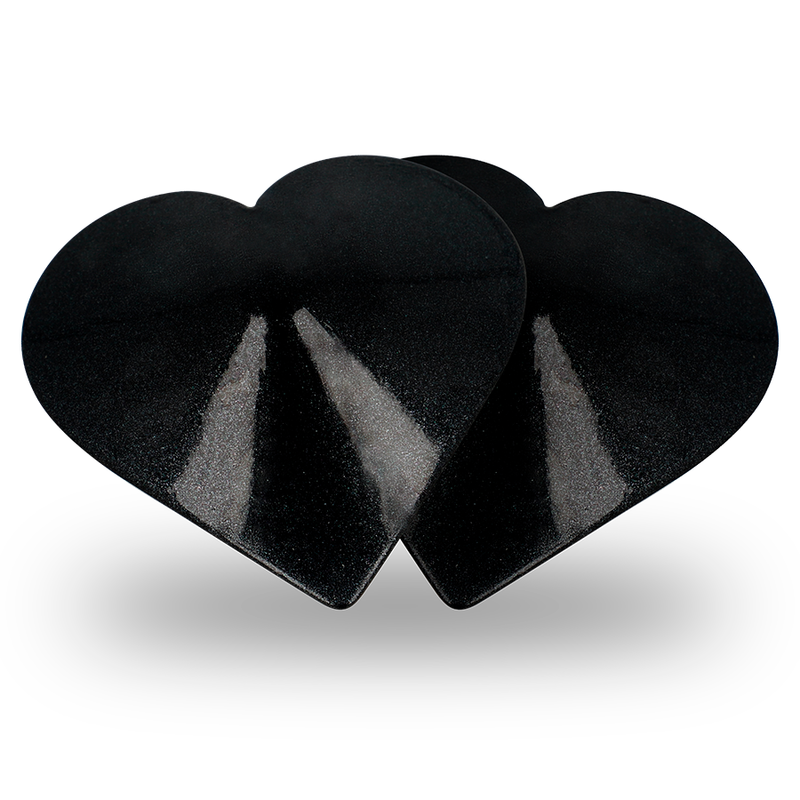 COQUETTE CHIC DESIRE - COPRI CAPEZZOLI BLACK HEARTS - COQUETTE ACCESSORIES | Lingerie Harness Boutique