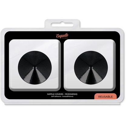 COQUETTE CHIC DESIRE - COPRI CAPEZZOLO CERCHI NERI - COQUETTE ACCESSORIES | Lingerie Harness Boutique