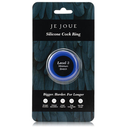 JE JOUE - BLUE SILICONE RING MINIMUM CHOKING