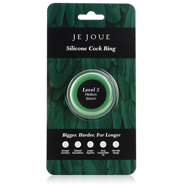 JE JOUE - ANELLO IN SILICONE VERDE - STROZZATURA MEDIA - JE JOUE | Lingerie Harness Boutique