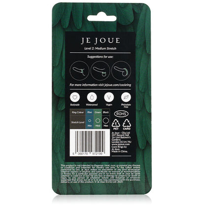 JE JOUE - ANELLO IN SILICONE VERDE - STROZZATURA MEDIA - JE JOUE | Lingerie Harness Boutique