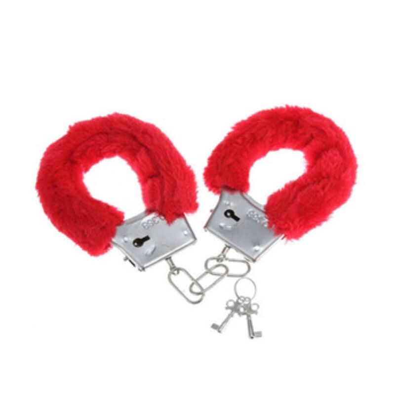 DIABLO PICANTE - MANETTE PELOSE PLEASURE ROSSE - DIABLO PICANTE | Lingerie Harness Boutique