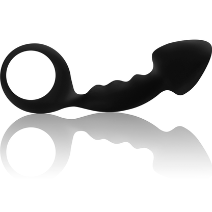 OHMAMA - PLUG ANALE A COSTINE CON ANELLO - OHMAMA ANAL | Lingerie Harness Boutique