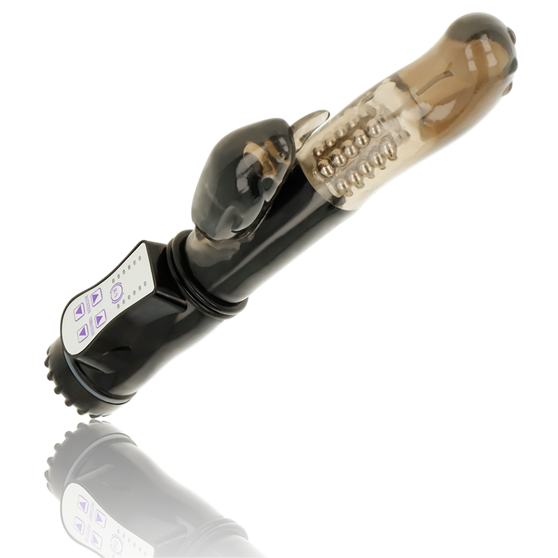 OHMAMA - VIBRATORE ROTATORE CON STIMOLATORE DEL CLITORIDE DELFIN - OHMAMA VIBRATORS | Lingerie Harness Boutique