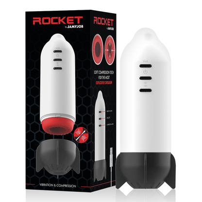 JAMYJOB - ROCKET MASTURBATOR TECNOLOGIA DI COMPRESSIONE MORBIDA E VIBRAZIONE - JAMYJOB | Lingerie Harness Boutique