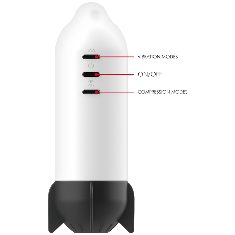JAMYJOB - ROCKET MASTURBATOR TECNOLOGIA DI COMPRESSIONE MORBIDA E VIBRAZIONE - JAMYJOB | Lingerie Harness Boutique