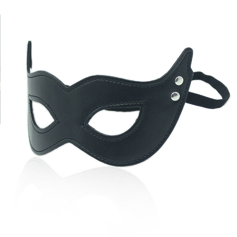 OHMAMA FETISH - PU MASK WITH CLAMPS