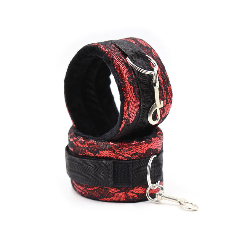 OHMAMA FETISH - MANETTE IN VELLUTO CON NASTRO IN NYLON - OHMAMA FETISH | Lingerie Harness Boutique