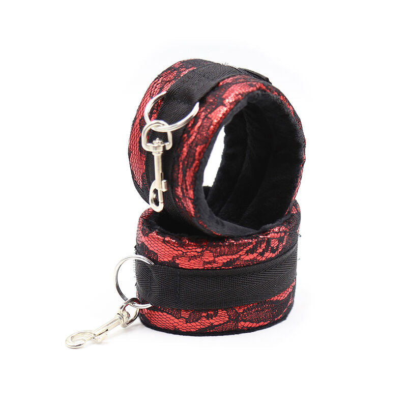 OHMAMA FETISH - MANETTE IN VELLUTO CON NASTRO IN NYLON - OHMAMA FETISH | Lingerie Harness Boutique