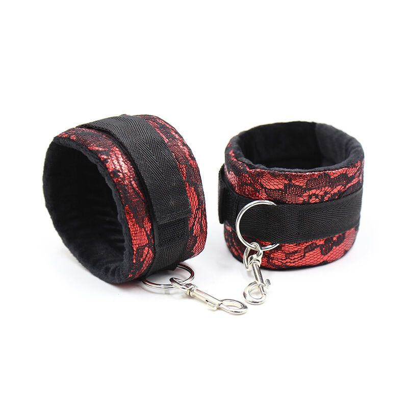 OHMAMA FETISH - MANETTE IN VELLUTO CON NASTRO IN NYLON - OHMAMA FETISH | Lingerie Harness Boutique