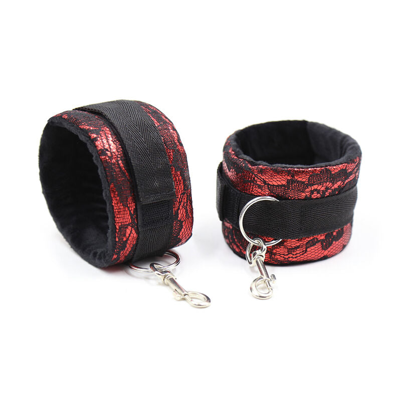 OHMAMA FETISH - MANETTE IN VELLUTO CON NASTRO IN NYLON - OHMAMA FETISH | Lingerie Harness Boutique