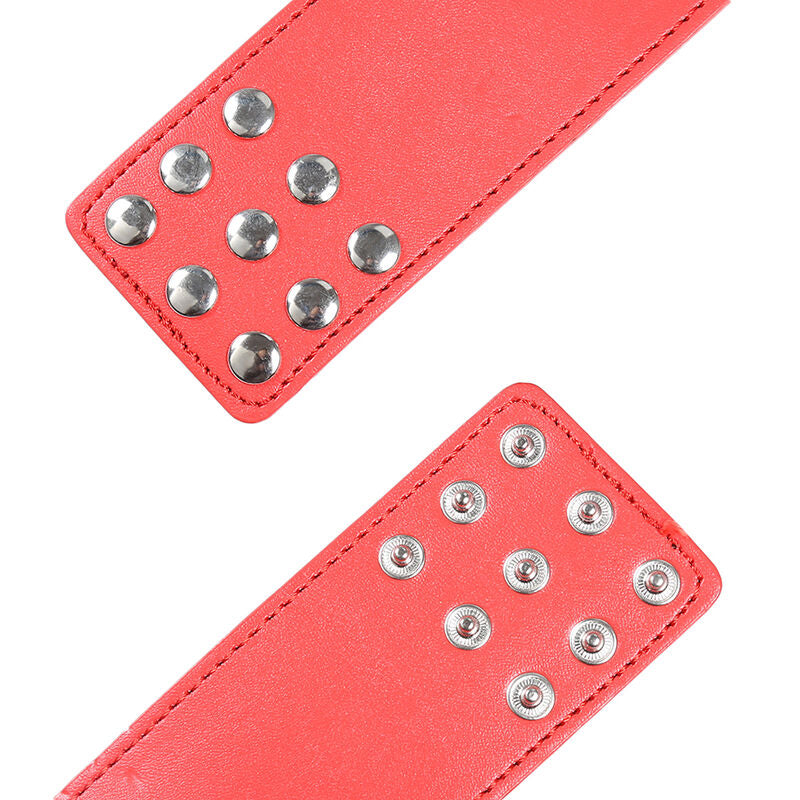 OHMAMA FETISH - MANETTE ROSSE CON CHIUSURA A SCATTO - OHMAMA FETISH | Lingerie Harness Boutique