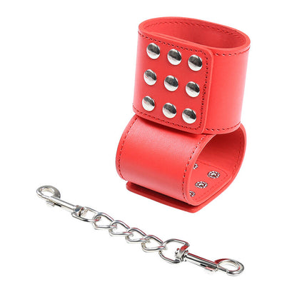 OHMAMA FETISH - RED SNAP LOCK HANDCUFFS