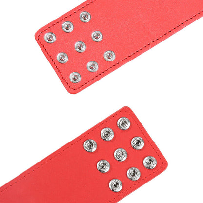 OHMAMA FETISH - MANETTE ROSSE CON CHIUSURA A SCATTO - OHMAMA FETISH | Lingerie Harness Boutique