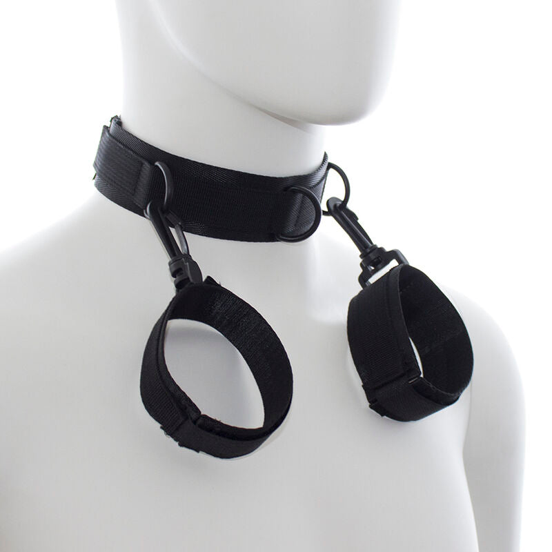 OHMAMA FETISH - MANETTE E COLLETTO IN NYLON - OHMAMA FETISH | Lingerie Harness Boutique