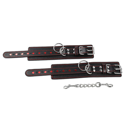 OHMAMA FETISH - MANETTE CON CUORE INTARSIATO - OHMAMA FETISH | Lingerie Harness Boutique