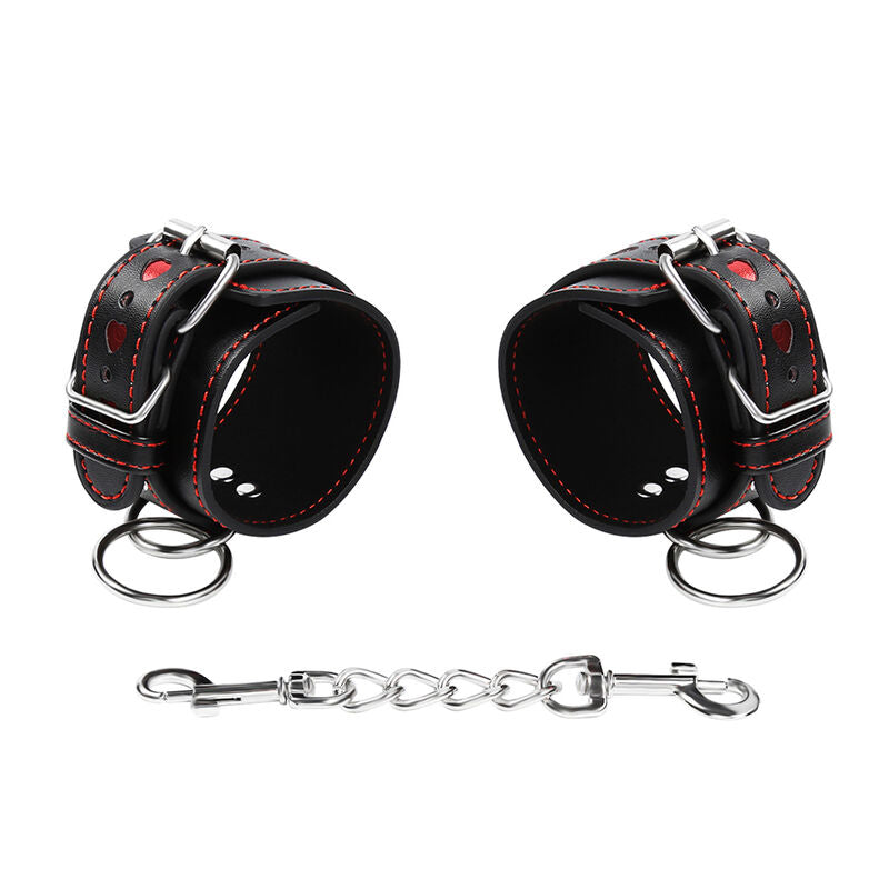 OHMAMA FETISH - MANETTE CON CUORE INTARSIATO - OHMAMA FETISH | Lingerie Harness Boutique