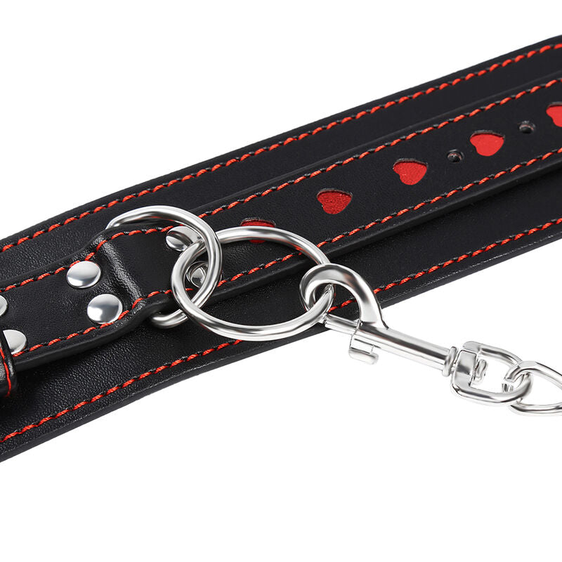 OHMAMA FETISH - MANETTE CON CUORE INTARSIATO - OHMAMA FETISH | Lingerie Harness Boutique