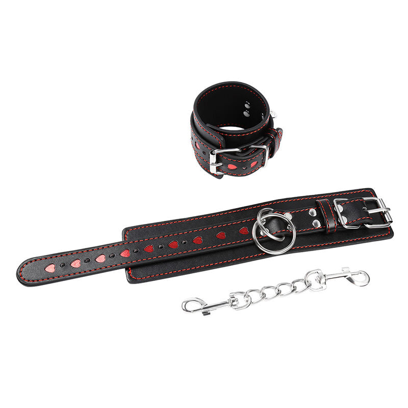 OHMAMA FETISH - MANETTE CON CUORE INTARSIATO - OHMAMA FETISH | Lingerie Harness Boutique