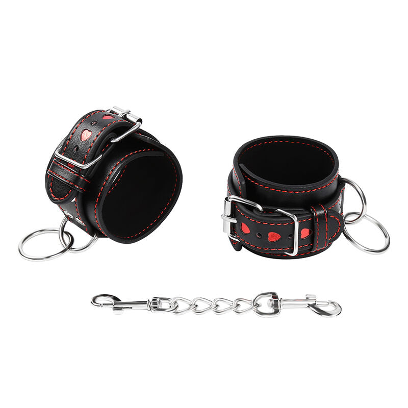 OHMAMA FETISH - MANETTE CON CUORE INTARSIATO - OHMAMA FETISH | Lingerie Harness Boutique