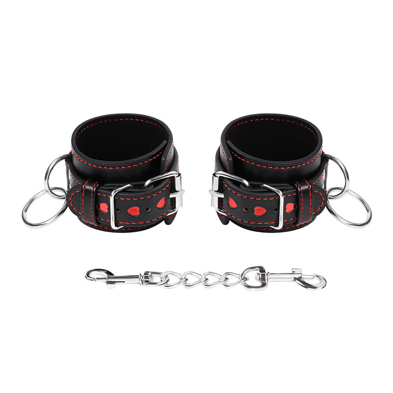 OHMAMA FETISH - MANETTE CON CUORE INTARSIATO - OHMAMA FETISH | Lingerie Harness Boutique