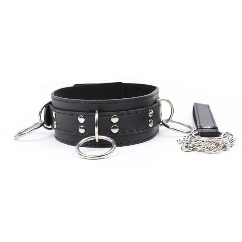 OHMAMA FETISH - COLLANA DI SOTTOMISSIONE CON 3 ANELLI - OHMAMA FETISH | Lingerie Harness Boutique
