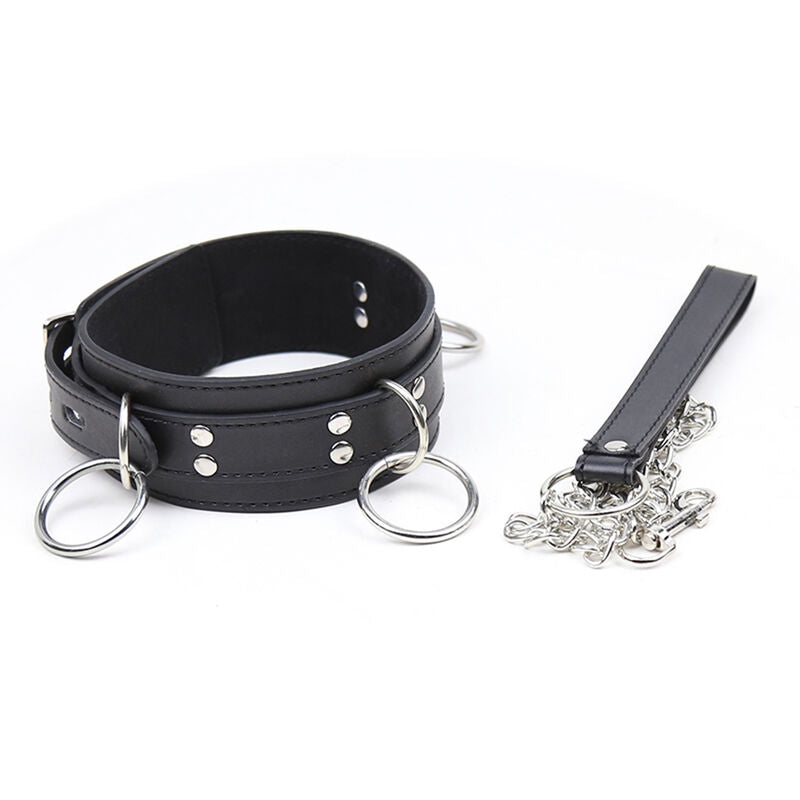 OHMAMA FETISH - COLLANA DI SOTTOMISSIONE CON 3 ANELLI - OHMAMA FETISH | Lingerie Harness Boutique