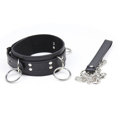 OHMAMA FETISH - COLLANA DI SOTTOMISSIONE CON 3 ANELLI - OHMAMA FETISH | Lingerie Harness Boutique