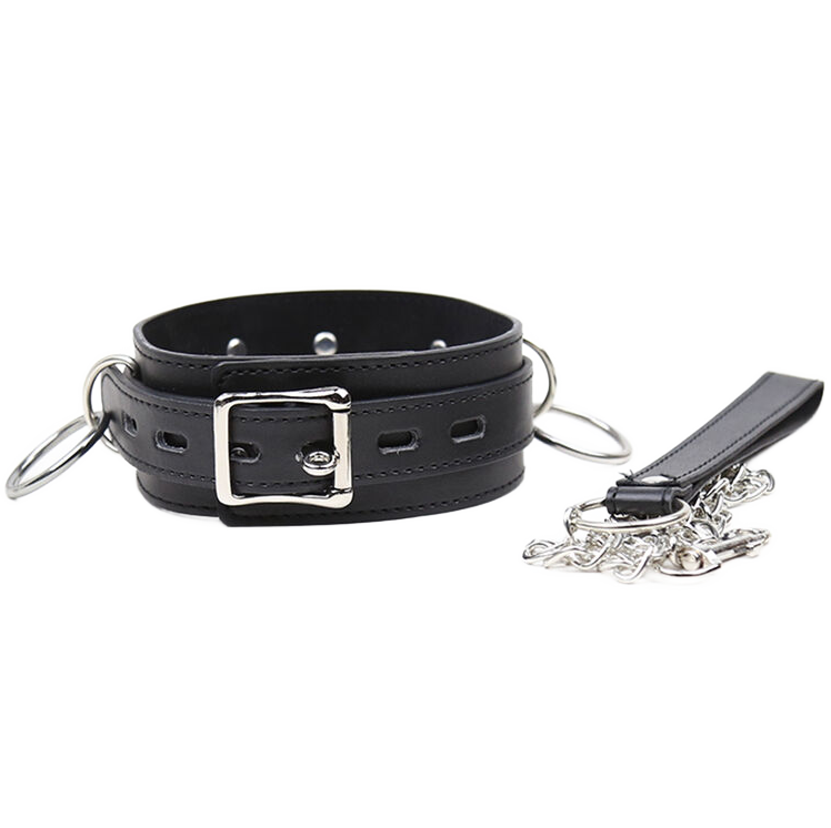 OHMAMA FETISH - COLLANA DI SOTTOMISSIONE CON 3 ANELLI - OHMAMA FETISH | Lingerie Harness Boutique