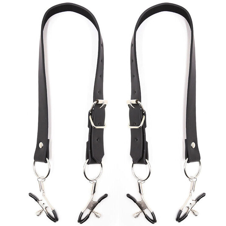 OHMAMA FETISH - PINZE PER CLITORIDE CON CINGHIE PER GAMBE - OHMAMA FETISH | Lingerie Harness Boutique