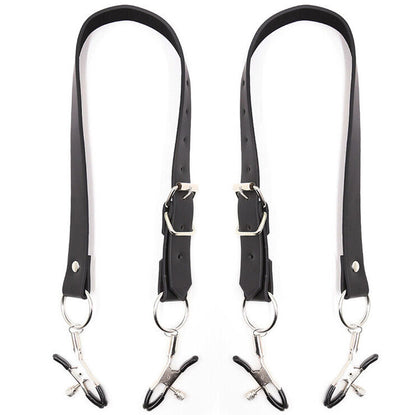 OHMAMA FETISH - PINZE PER CLITORIDE CON CINGHIE PER GAMBE - OHMAMA FETISH | Lingerie Harness Boutique