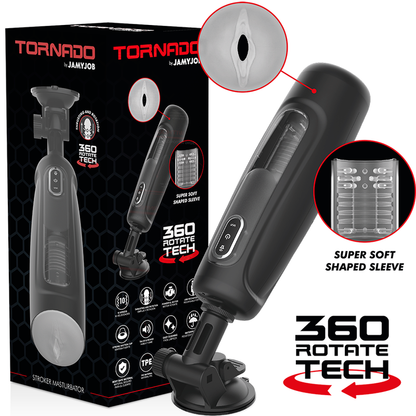 JAMYJOB - TORNADO 360 ROTATE TECH STROKER - JAMYJOB | Lingerie Harness Boutique