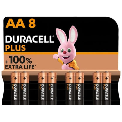 DURACELL - BATTERIA ALCALINA PLUS POWER 100 AA LR6 8 UNIT - DURACELL | Lingerie Harness Boutique